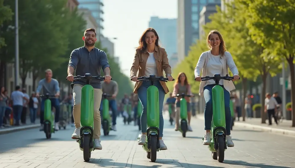Escooter Grün: Nachhaltige Mobilität wird zum Trend